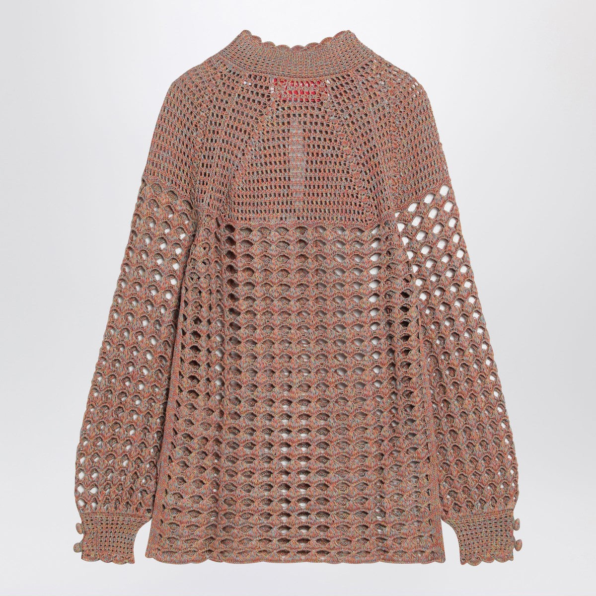 Valentino Openwork sweater in linen blend Valentino