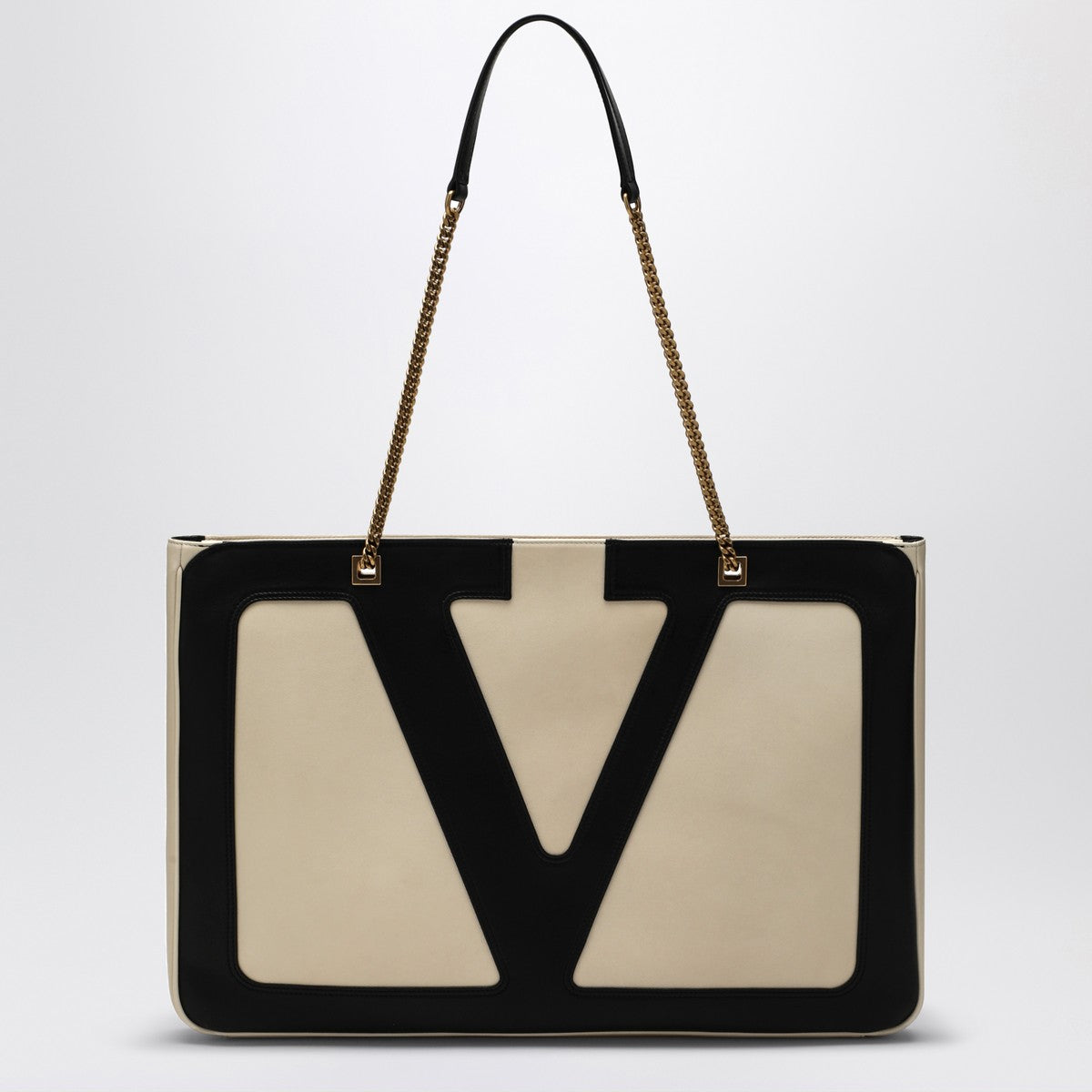 Valentino Garavani Large Viva Superstar bag in butter white/black Valentino Garavani