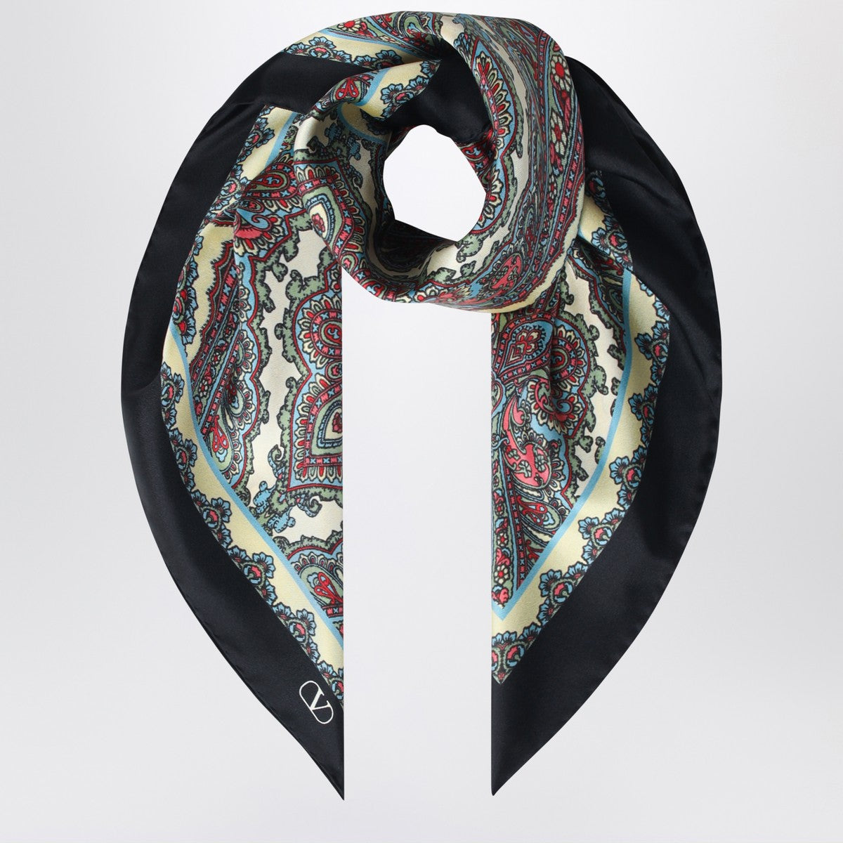 Valentino Garavani Silk scarf with Paisley print Valentino Garavani