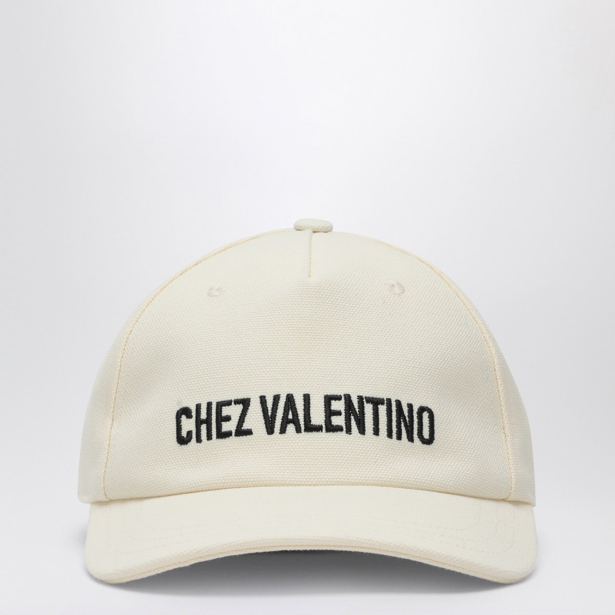 Valentino Garavani Chez Valentino ivory baseball cap Valentino Garavani