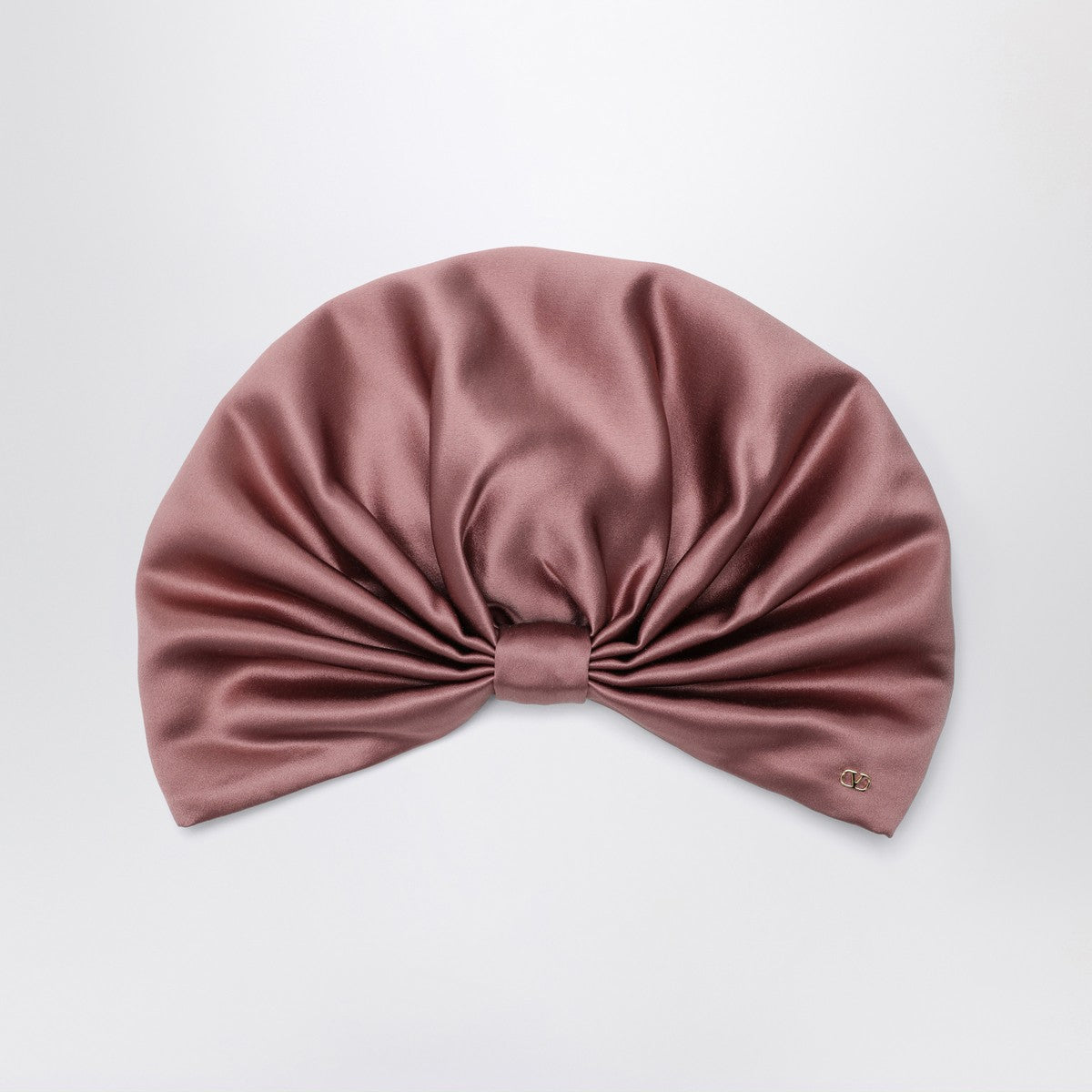 Valentino Garavani Antique pink silk foulard turban Valentino Garavani