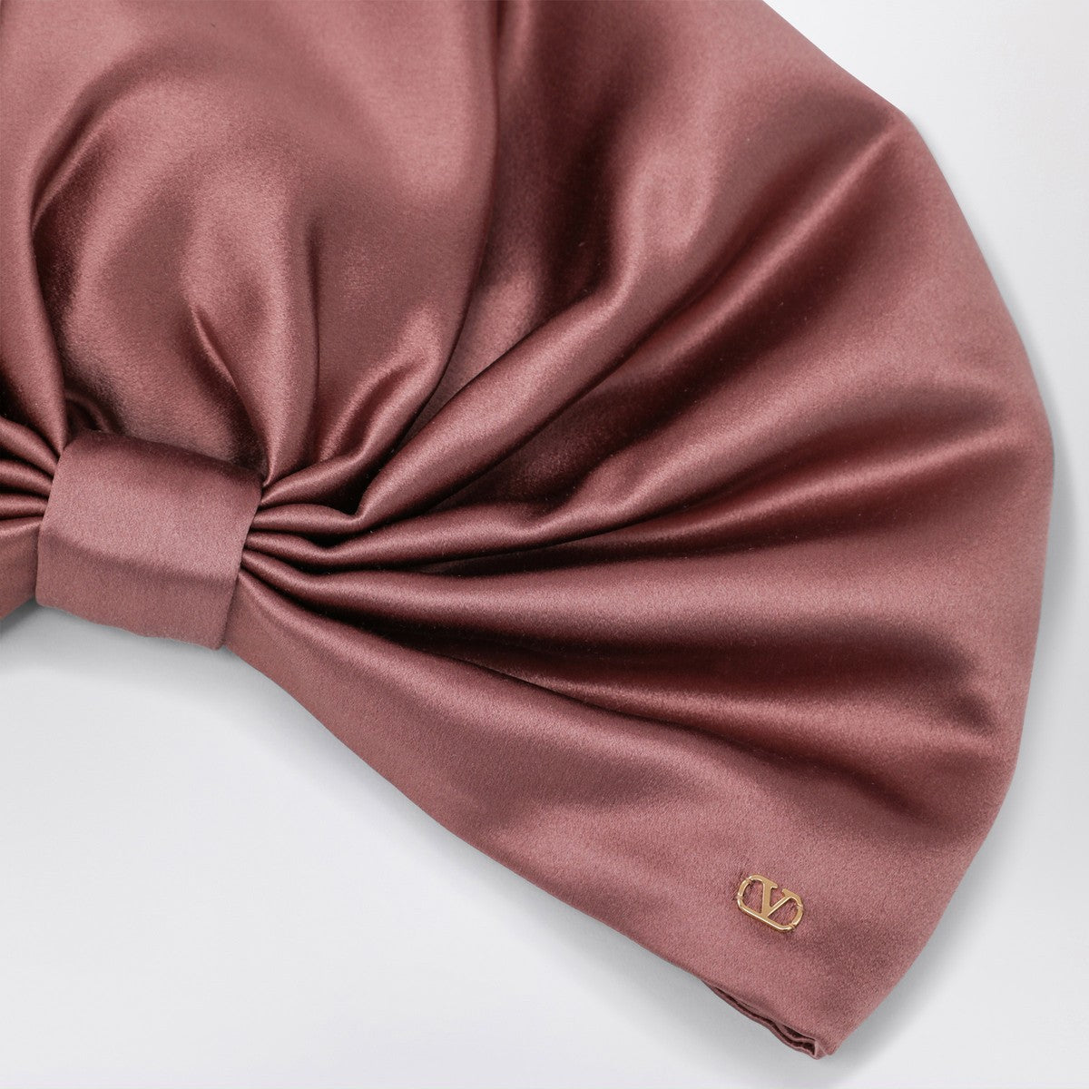 Valentino Garavani Antique pink silk foulard turban Valentino Garavani