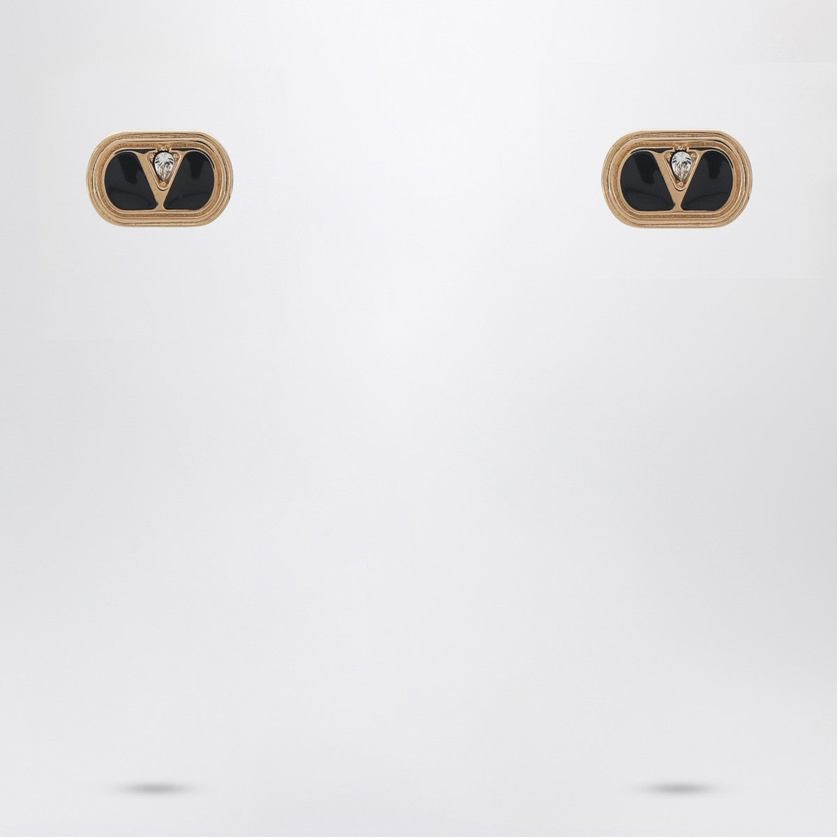 Valentino Garavani Oval earrings with crystals Valentino Garavani