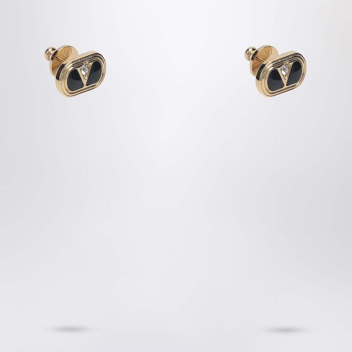 Valentino Garavani Oval earrings with crystals Valentino Garavani