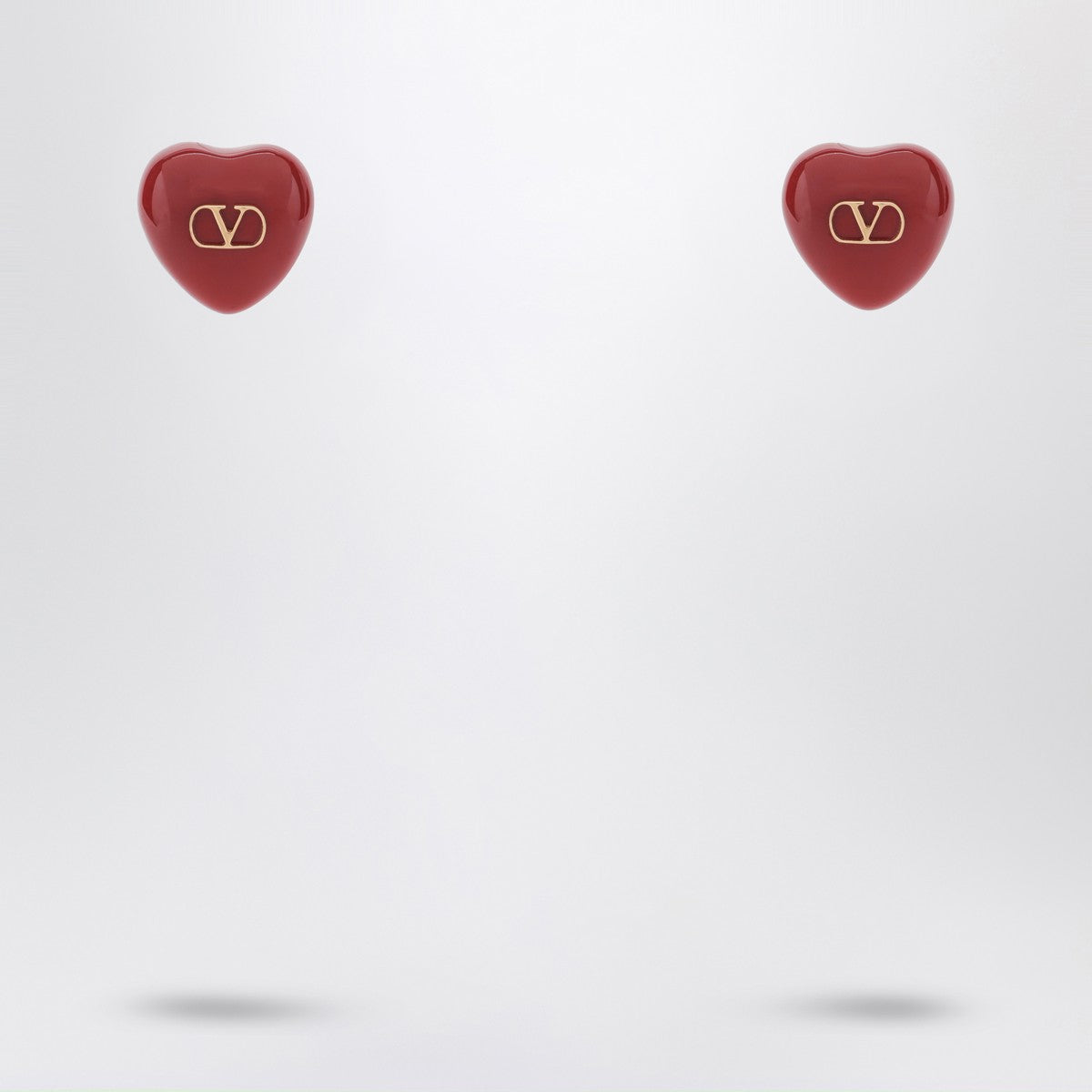 Valentino Garavani Royal Heart Red Earrings Valentino Garavani