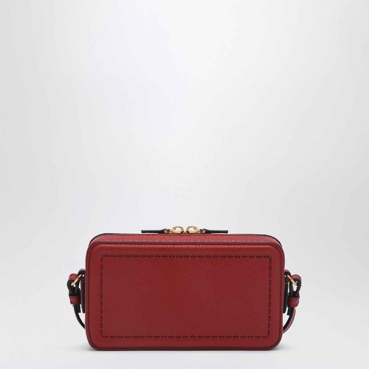 Valentino Garavani Small red leather crossbody bag Alltime Valentino Garavani