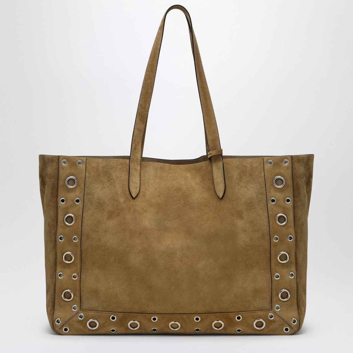 Valentino Garavani Large Nellcôte tote bag in havana suede Valentino Garavani