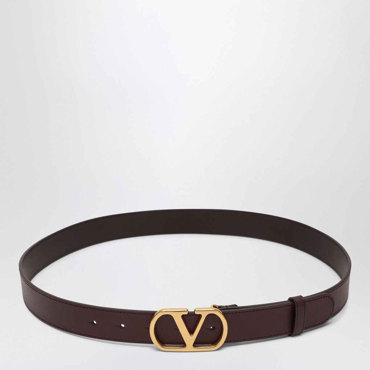 Valentino Garavani Vlogo Signature dark brown belt Valentino Garavani