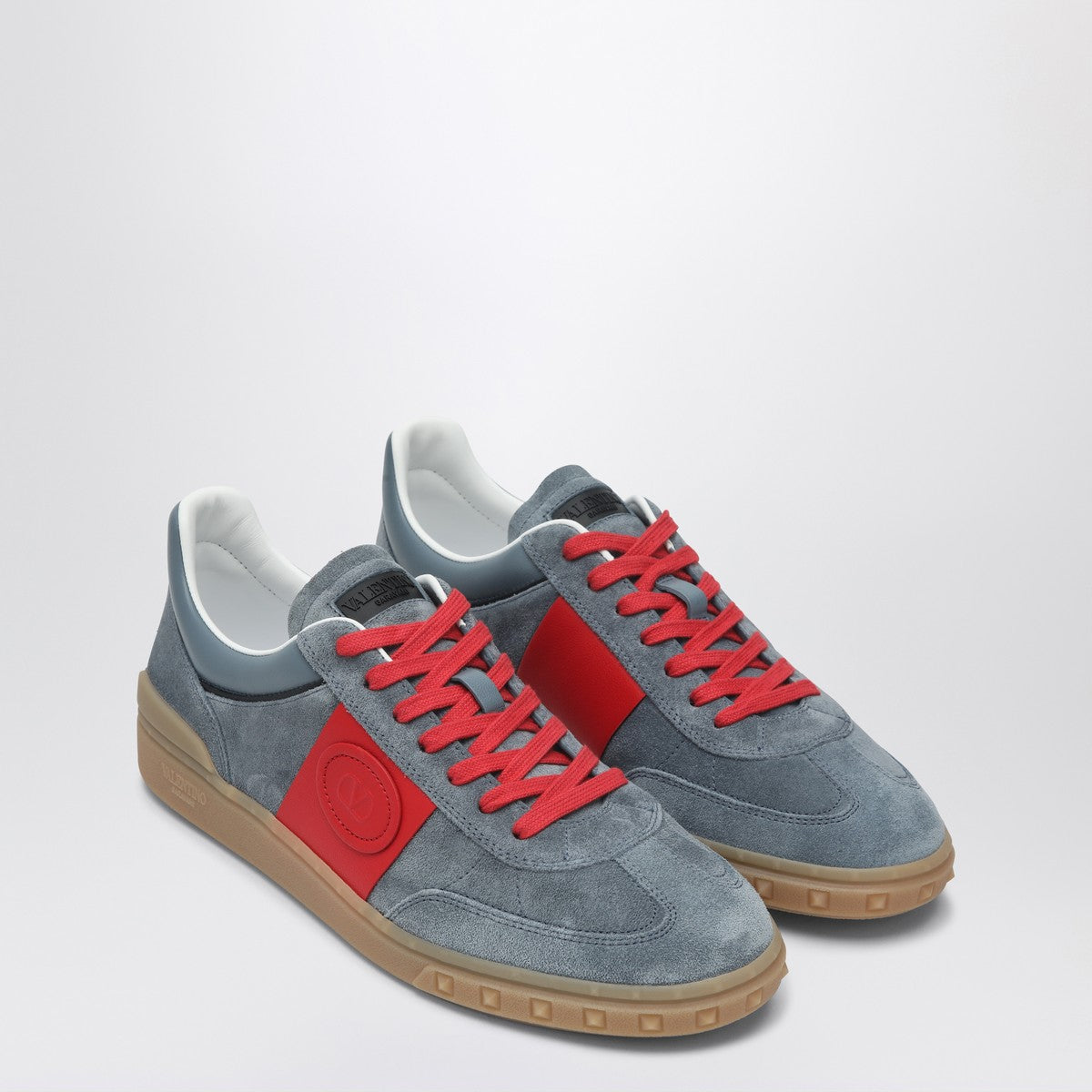 Valentino Garavani Gray/Red Upvillage Sneaker Valentino Garavani
