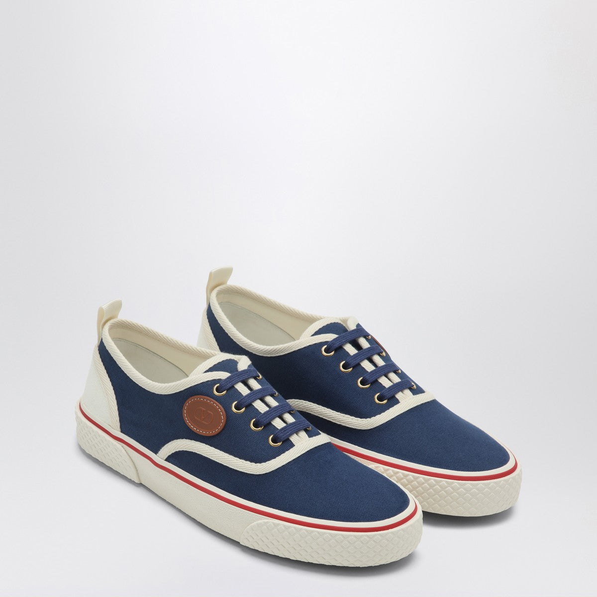Valentino Garavani Sneaker Nojoke in blue and white canvas Valentino Garavani