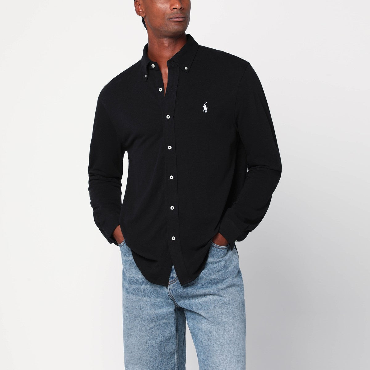 Polo Ralph Lauren Black featherweight mesh shirt Polo Ralph Lauren