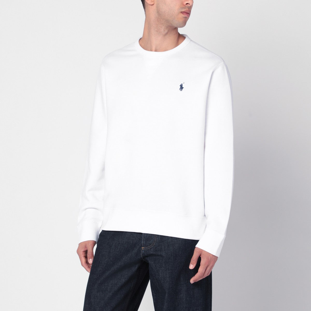 Polo Ralph Lauren White cotton blend sweatshirt with logo Polo Ralph Lauren