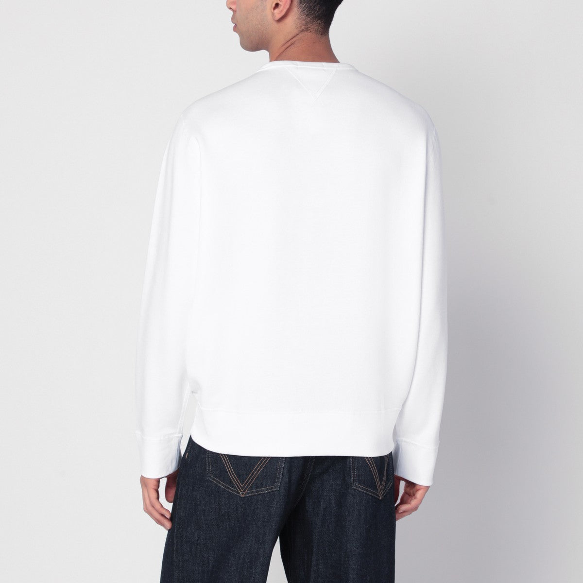 Polo Ralph Lauren White cotton blend sweatshirt with logo Polo Ralph Lauren