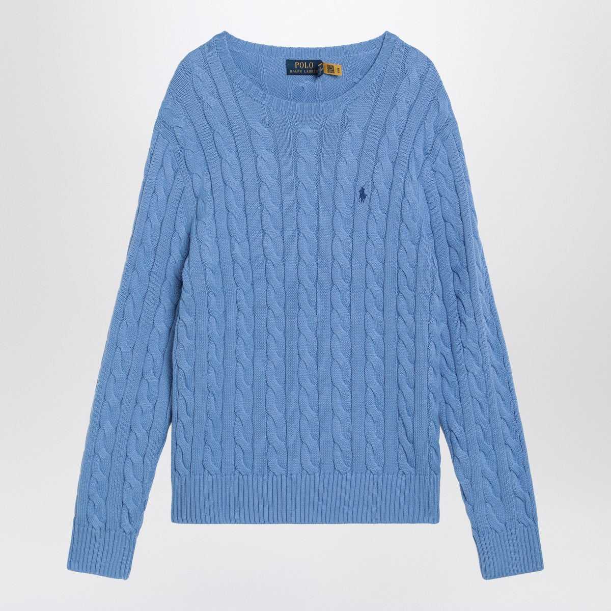 Polo Ralph Lauren Light blue cotton cable-knit jumper Polo Ralph Lauren