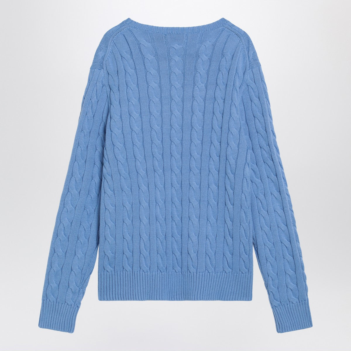 Polo Ralph Lauren Light blue cotton cable-knit jumper Polo Ralph Lauren