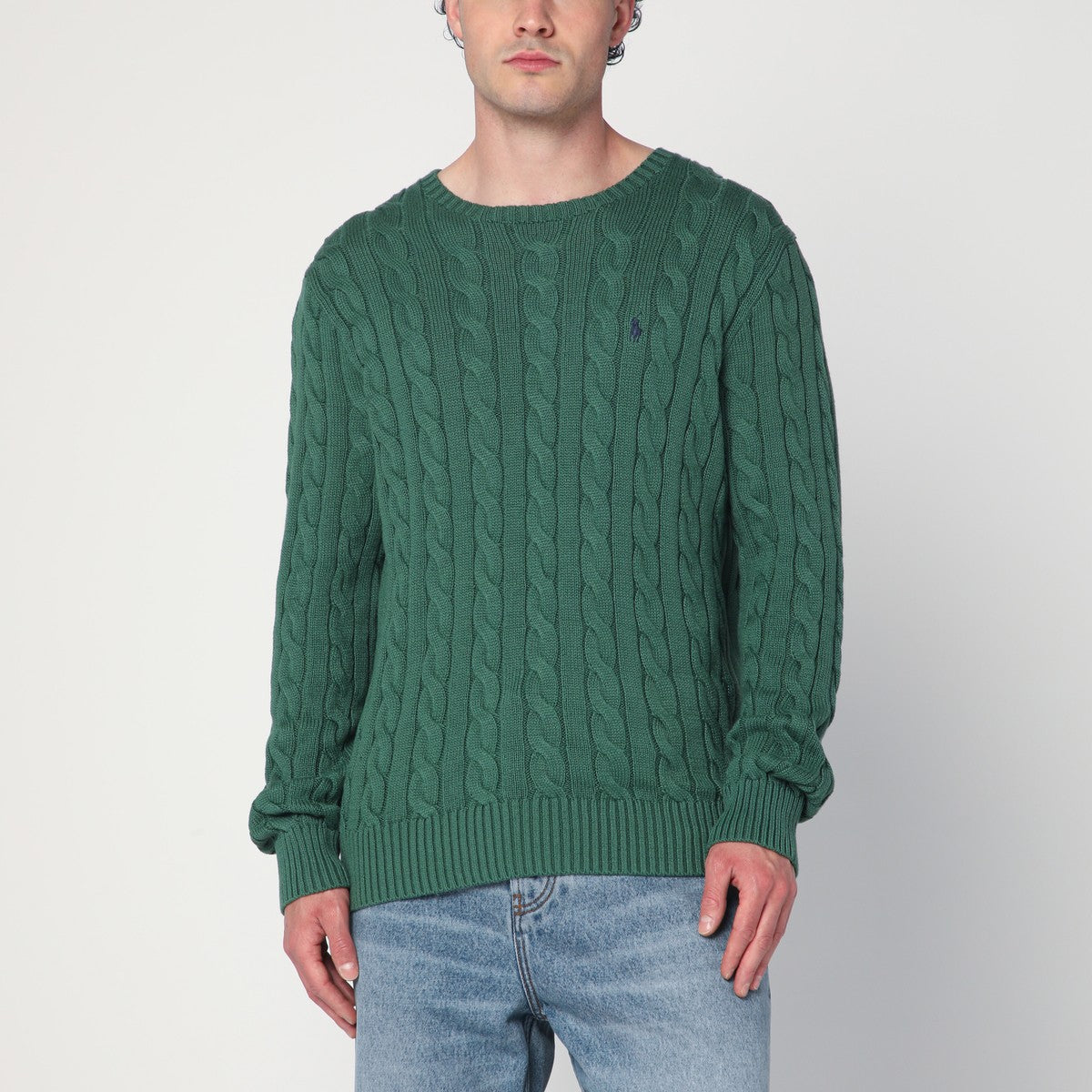 Polo Ralph Lauren Green cotton cable-knit jumper Polo Ralph Lauren