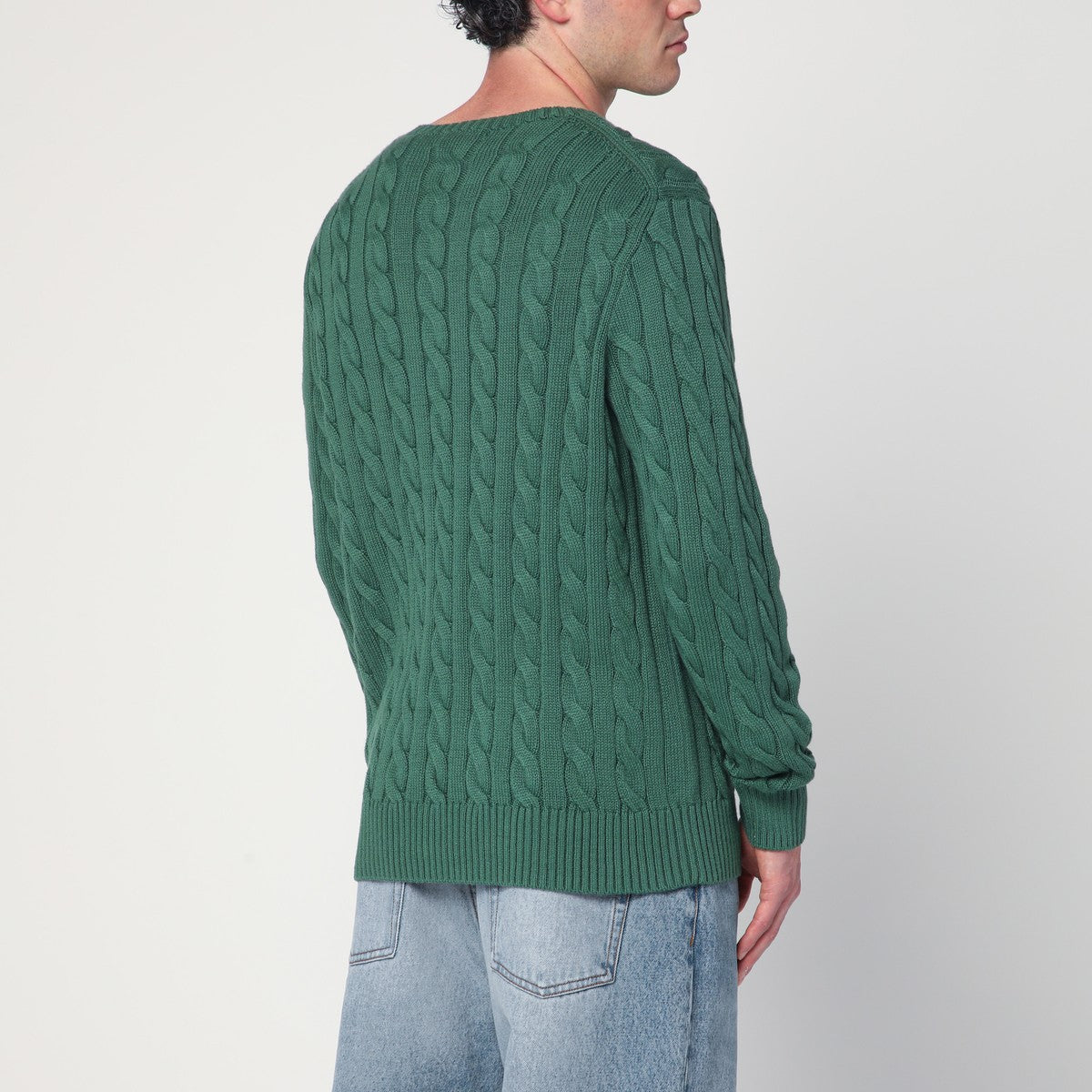 Polo Ralph Lauren Green cotton cable-knit jumper Polo Ralph Lauren