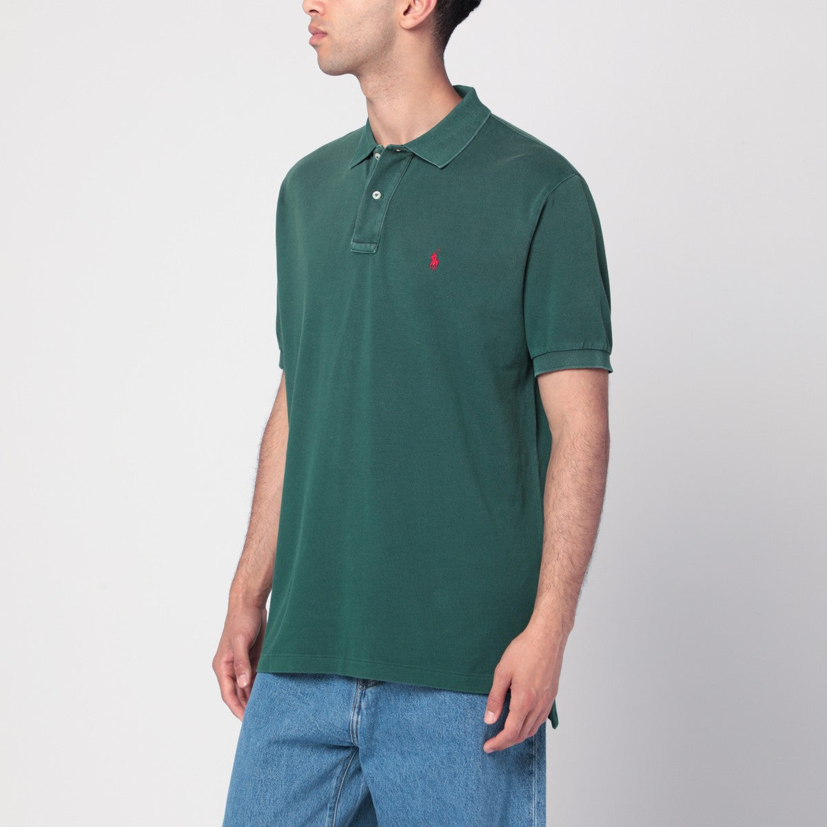 Polo Ralph Lauren Washed forest green cotton polo Polo Ralph Lauren