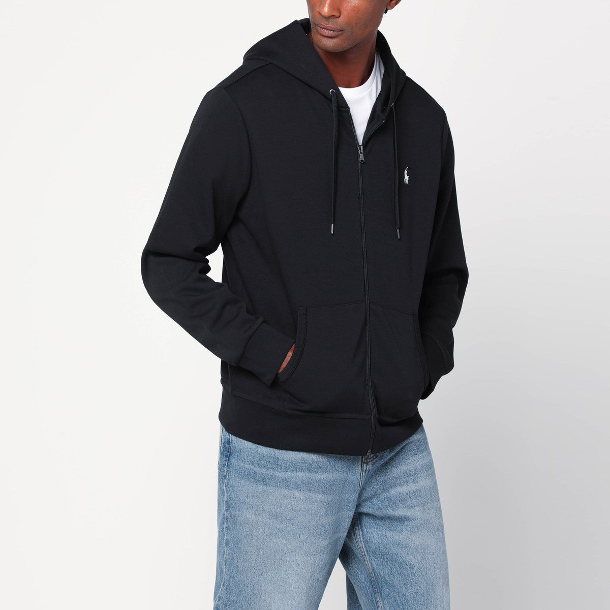 Polo Ralph Lauren Black zip sweatshirt in cotton blend Polo Ralph Lauren