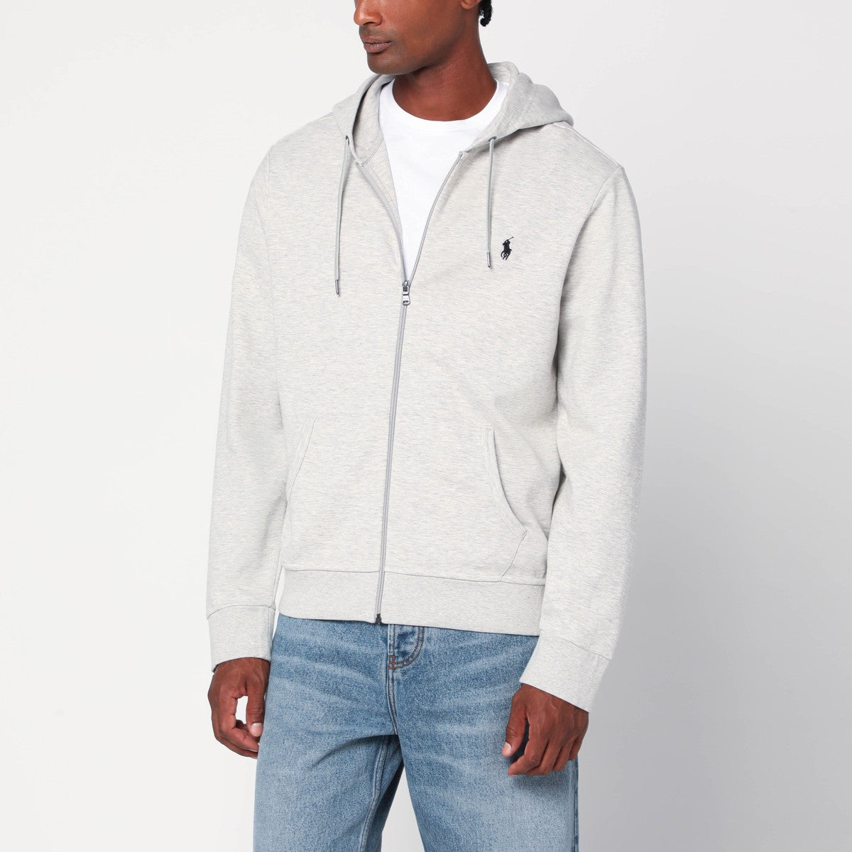 Polo Ralph Lauren Gray zip sweatshirt in cotton blend Polo Ralph Lauren