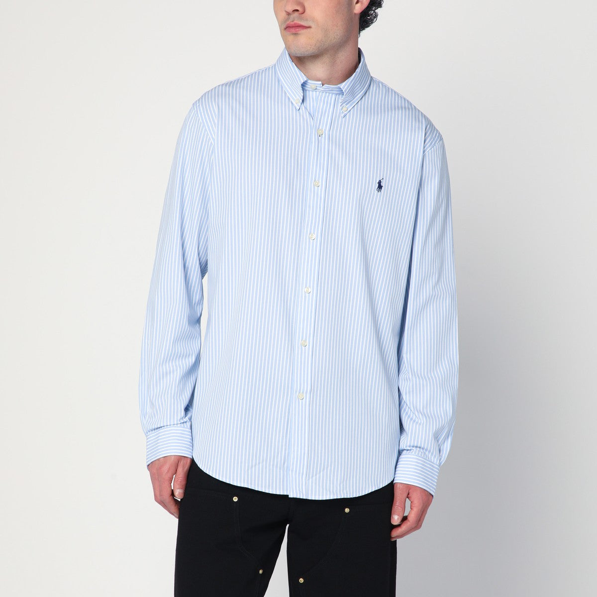 Polo Ralph Lauren White and blue striped Oxford shirt Polo Ralph Lauren