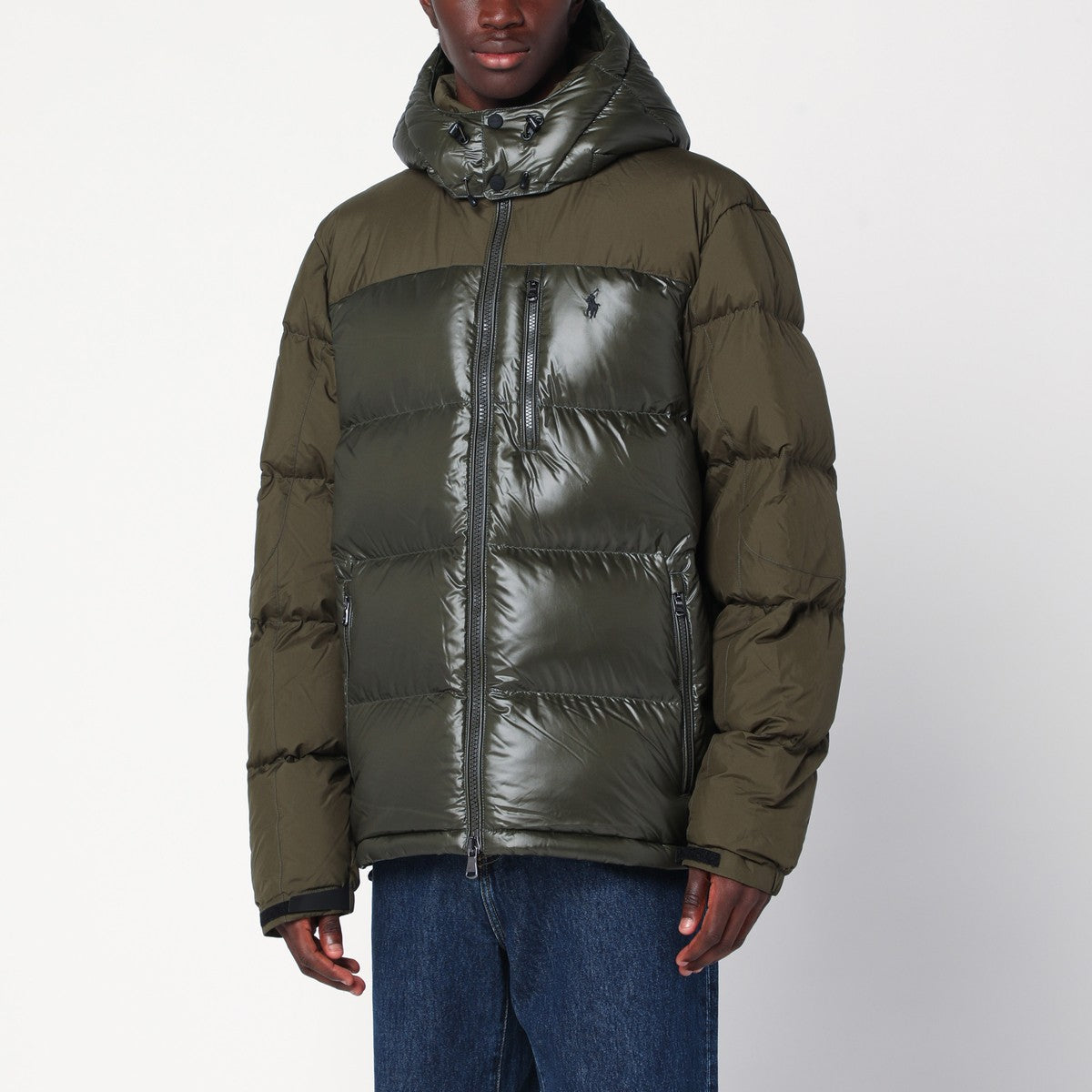 Polo Ralph Lauren military green down jacket Polo Ralph Lauren