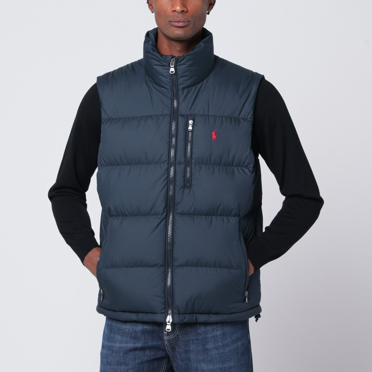 Polo Ralph Lauren Padded Gorham navy blue vest Polo Ralph Lauren