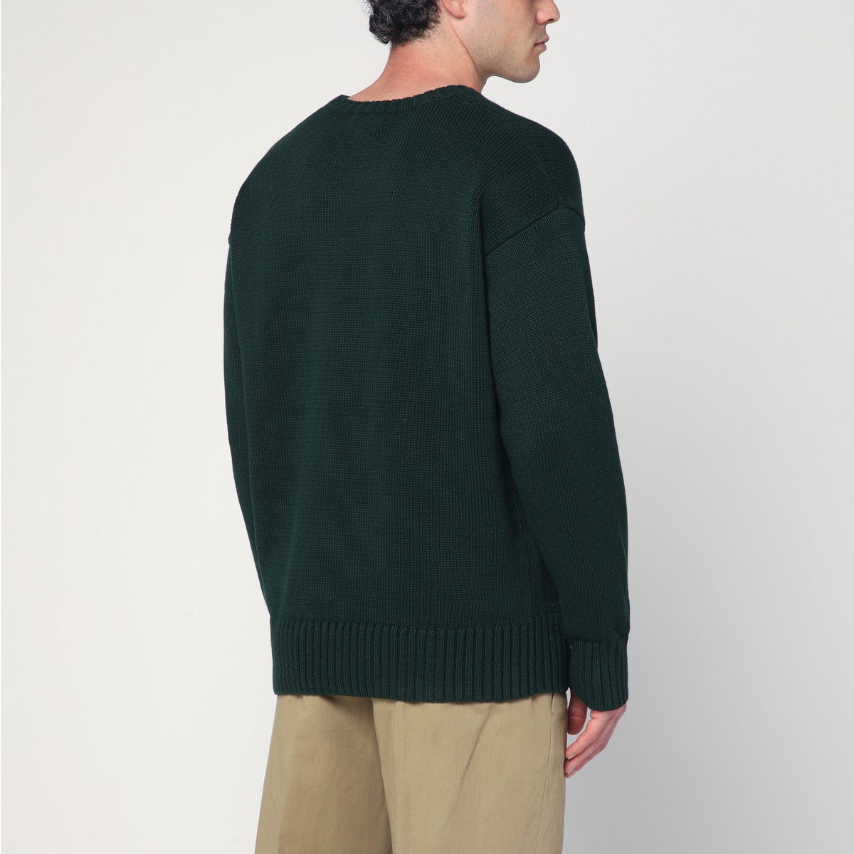 Polo Ralph Lauren Dark green Big-Fit sweater with inlaid logo Polo Ralph Lauren