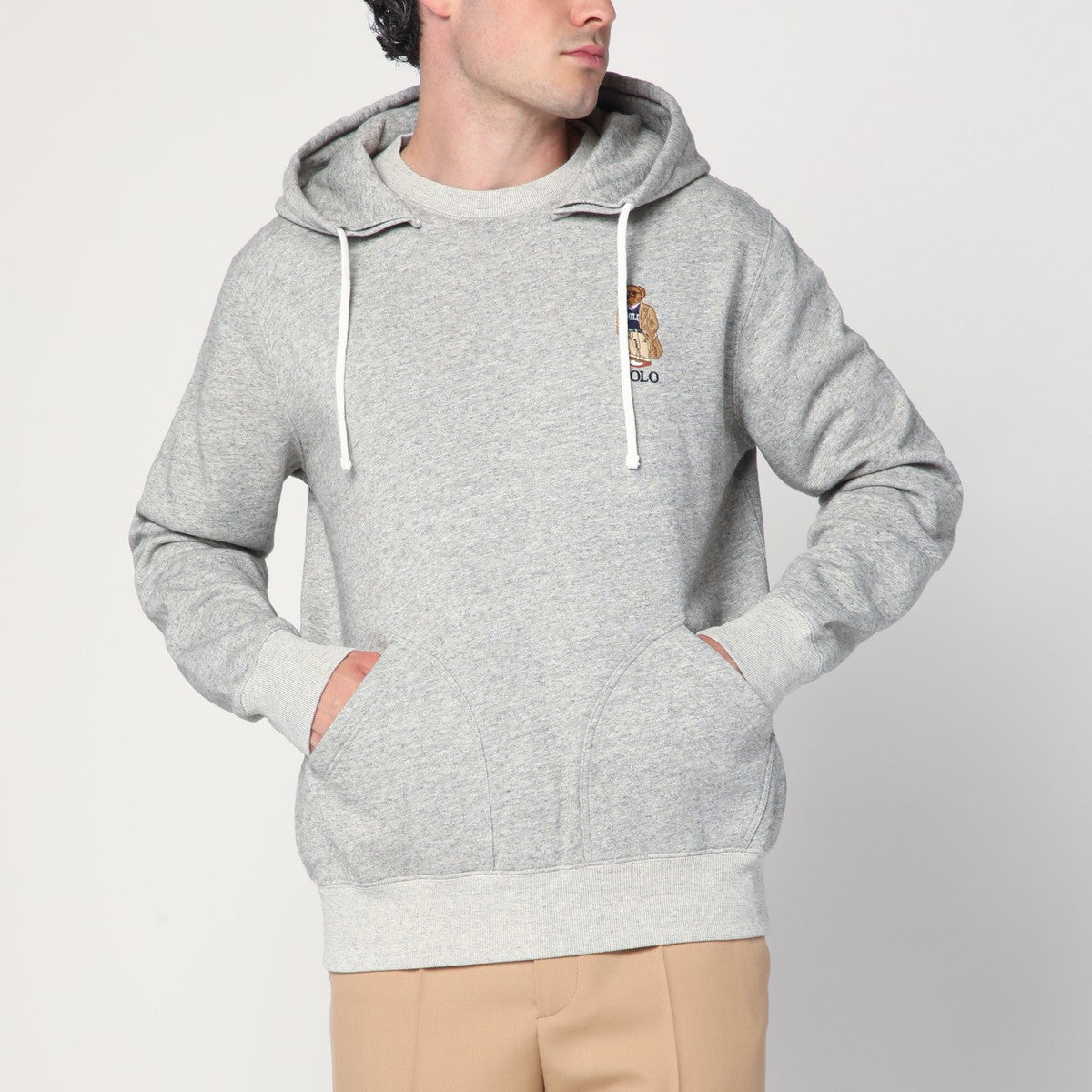 Polo Ralph Lauren Gray Polo Bear hoodie Polo Ralph Lauren