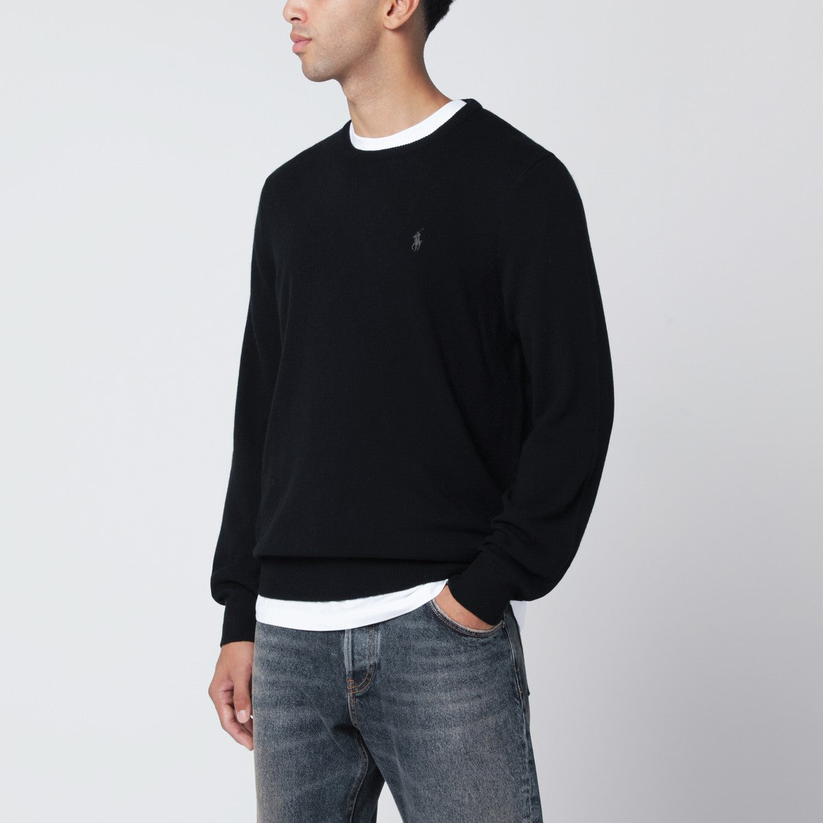 Polo Ralph Lauren Black wool sweater Polo Ralph Lauren
