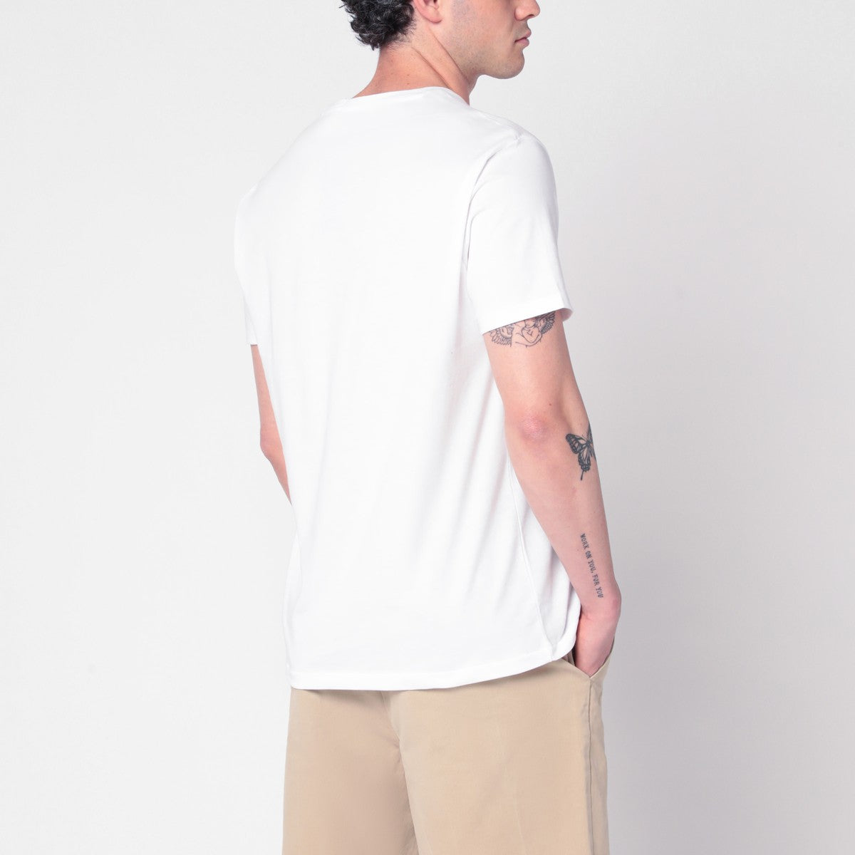 Polo Ralph Lauren White Polo Bear T-shirt Custom Slim-Fit Polo Ralph Lauren