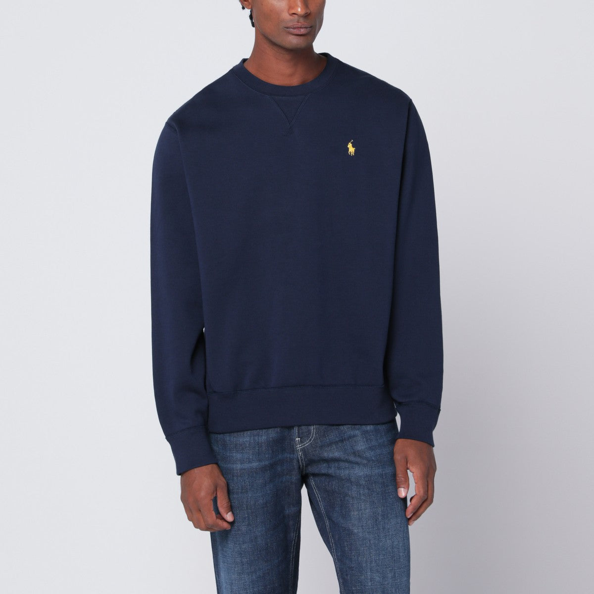 Polo Ralph Lauren Navy blue cotton-blend sweatshirt Polo Ralph Lauren