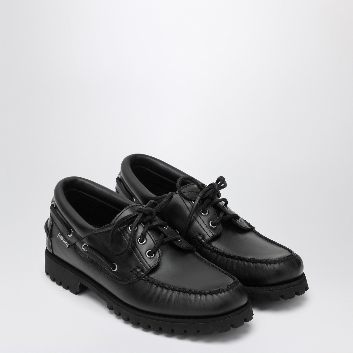 Sebago Ranger Moc Soft Loafers in Black Sebago