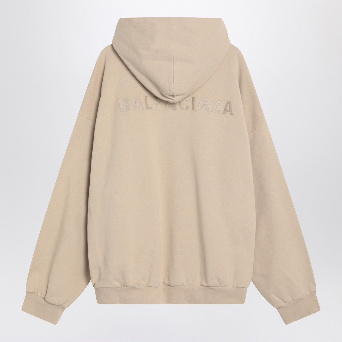 Beige New Balenciaga Back sweatshirt Balenciaga