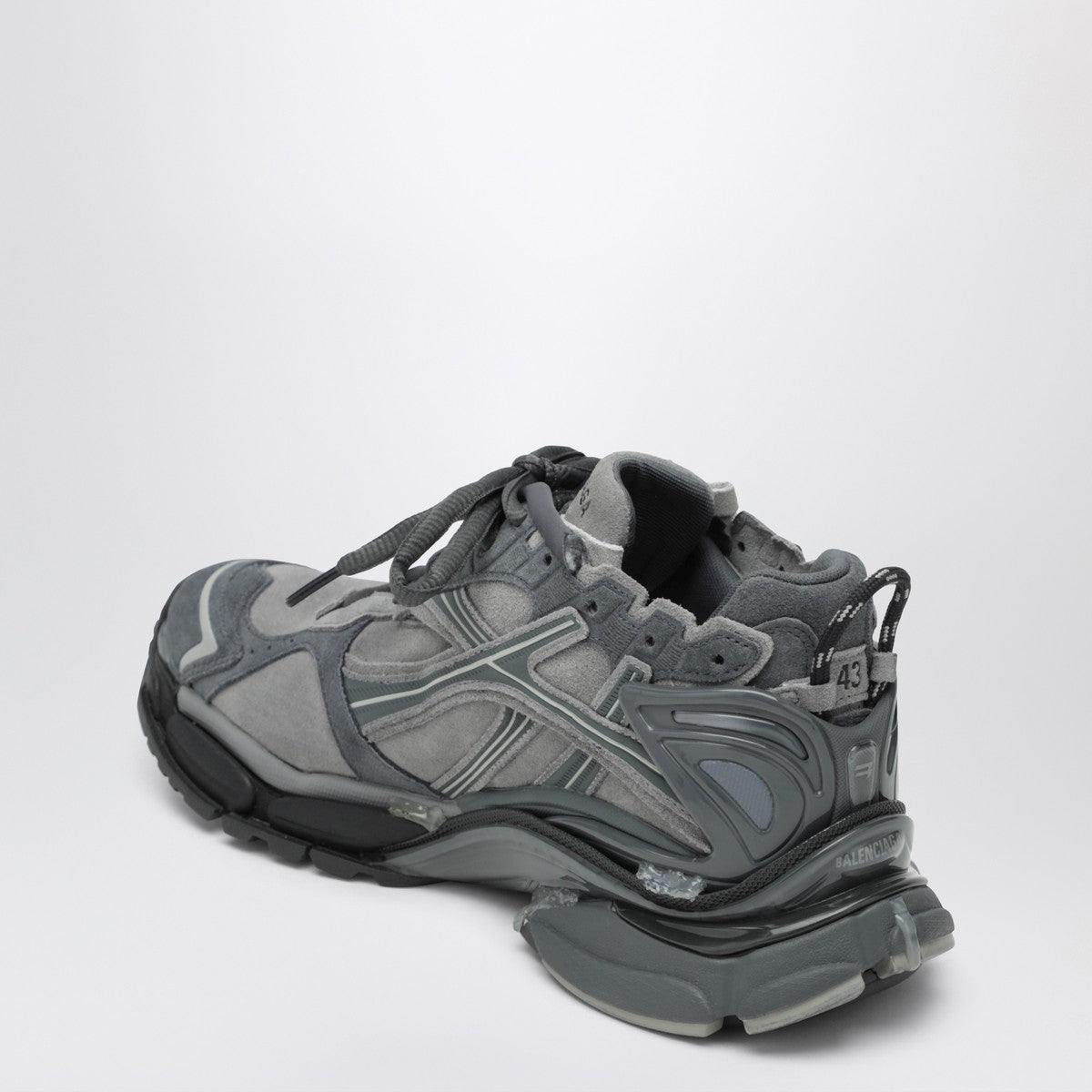 Balenciaga Runner sneakers in grey leather and textile Balenciaga