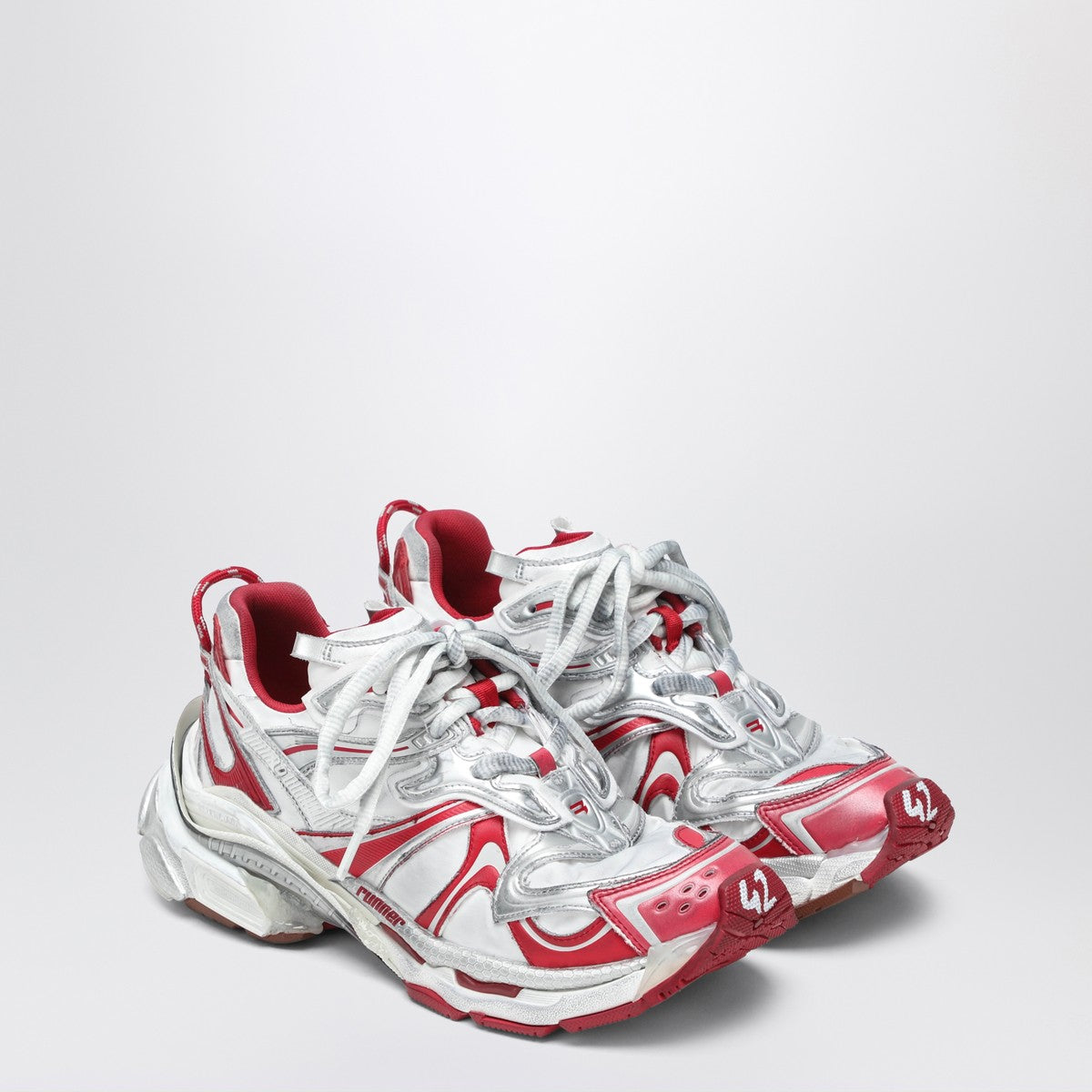 Balenciaga Runner 2.0 white/grey/red sneakers Balenciaga