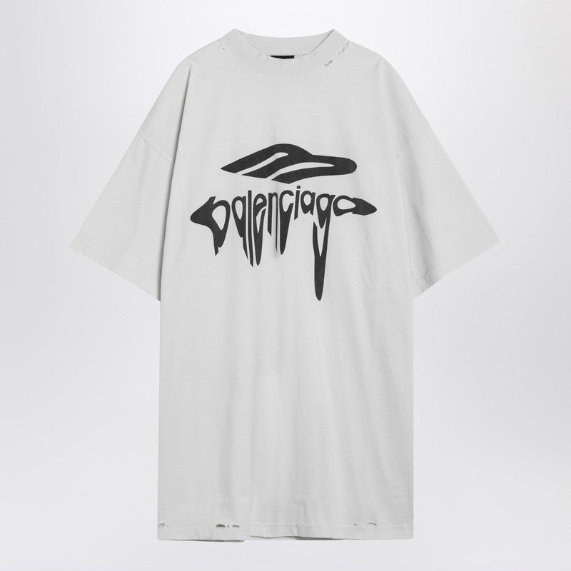 Balenciaga T-shirt over 3B Liquified white/black washed Balenciaga