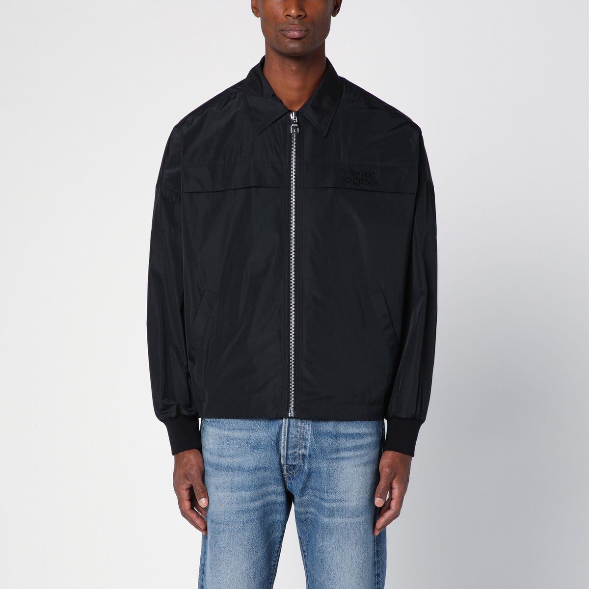 Alexander McQueen Lightweight zipped jacket black Alexander Mcqueen