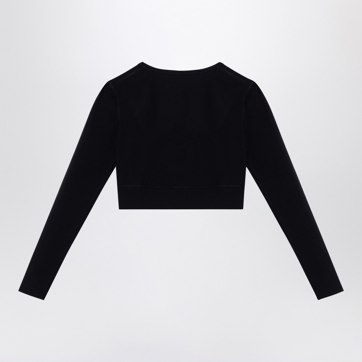 Balenciaga Black Activewear top in matt nylon blend Balenciaga