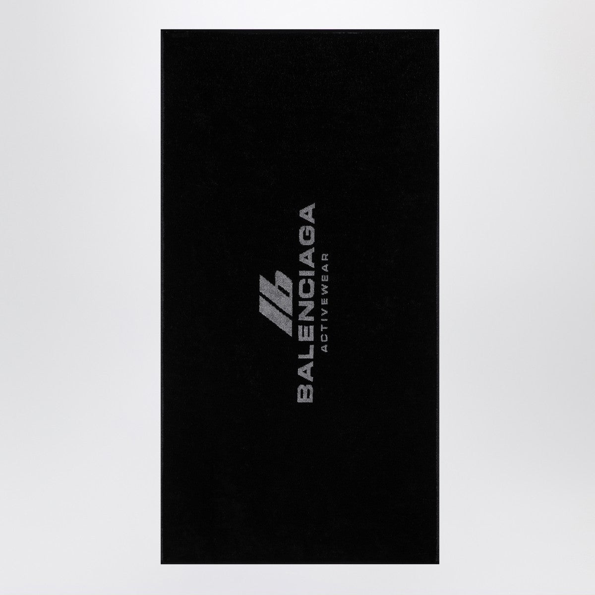 Balenciaga Black cotton Activewear gym towel Balenciaga