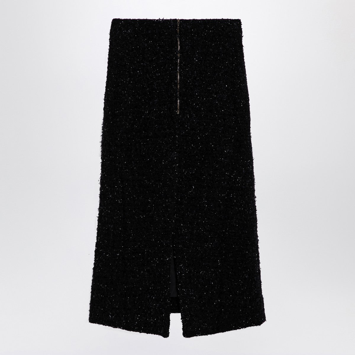Balenciaga Black tweed midi skirt Balenciaga