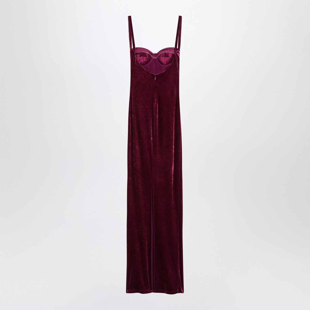 Balenciaga Long plum-colored velvet dress Balenciaga