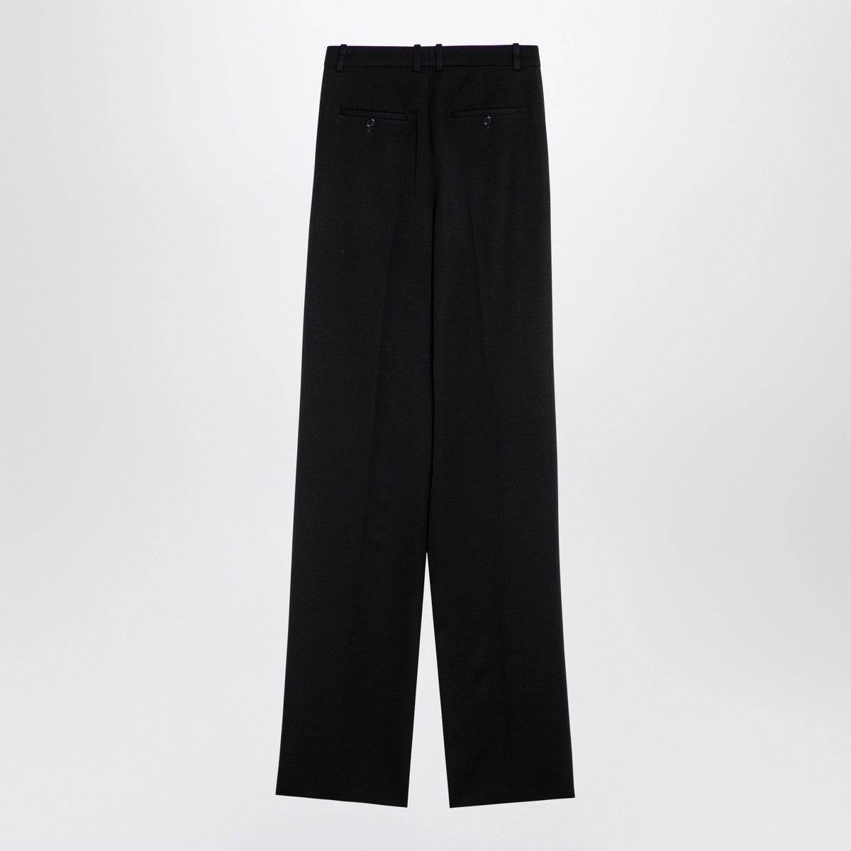 Saint Laurent Black wool wide trousers Saint Laurent