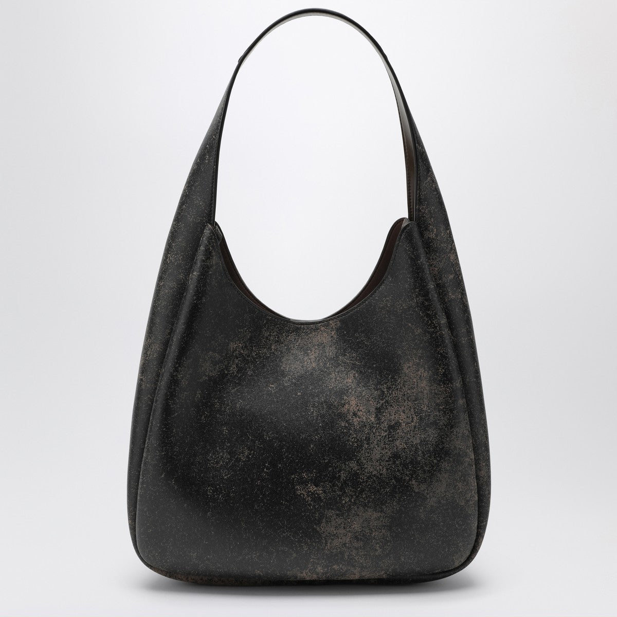 Stella McCartney Large Hobo bag with aged effect and logo Stella McCartney