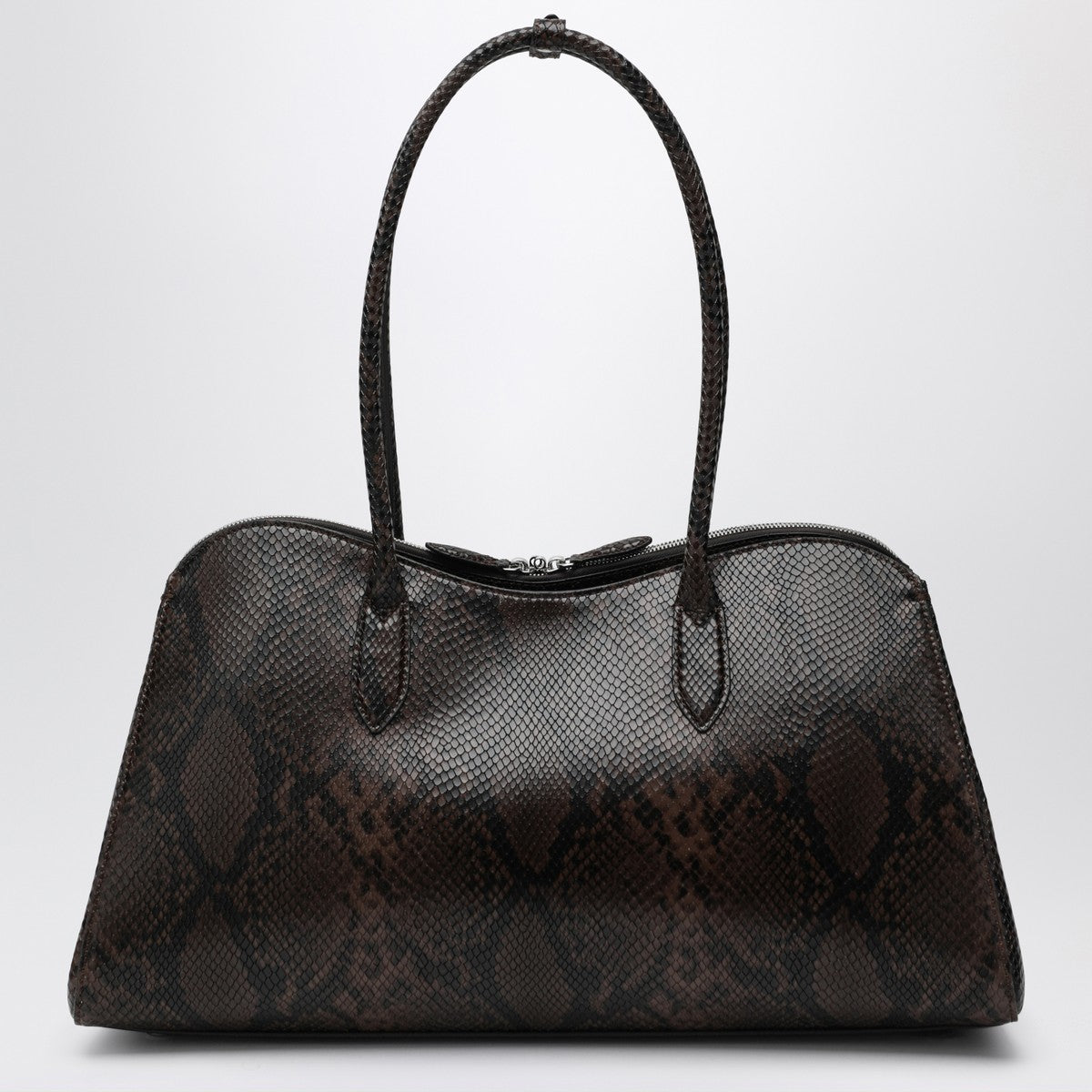 Stella McCartney Espresso snake-effect Ryder tote bag Stella McCartney
