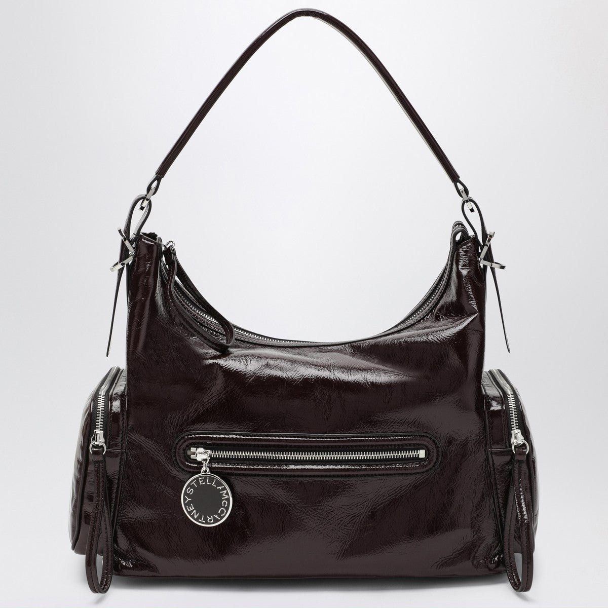 Stella McCartney Dartmoor shoulder bag in eggplant color Stella McCartney