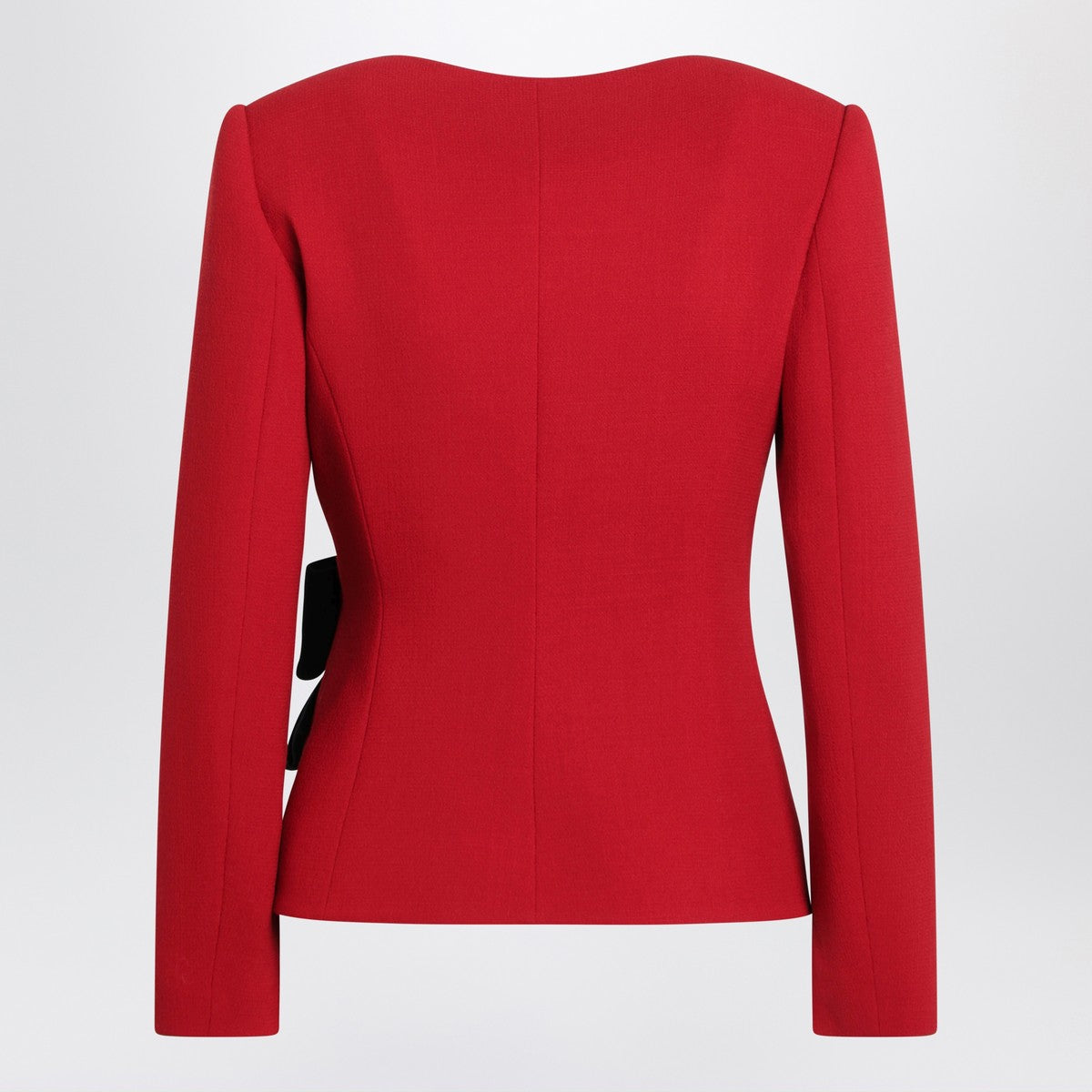 Valentino Red wool jacket with bow Valentino