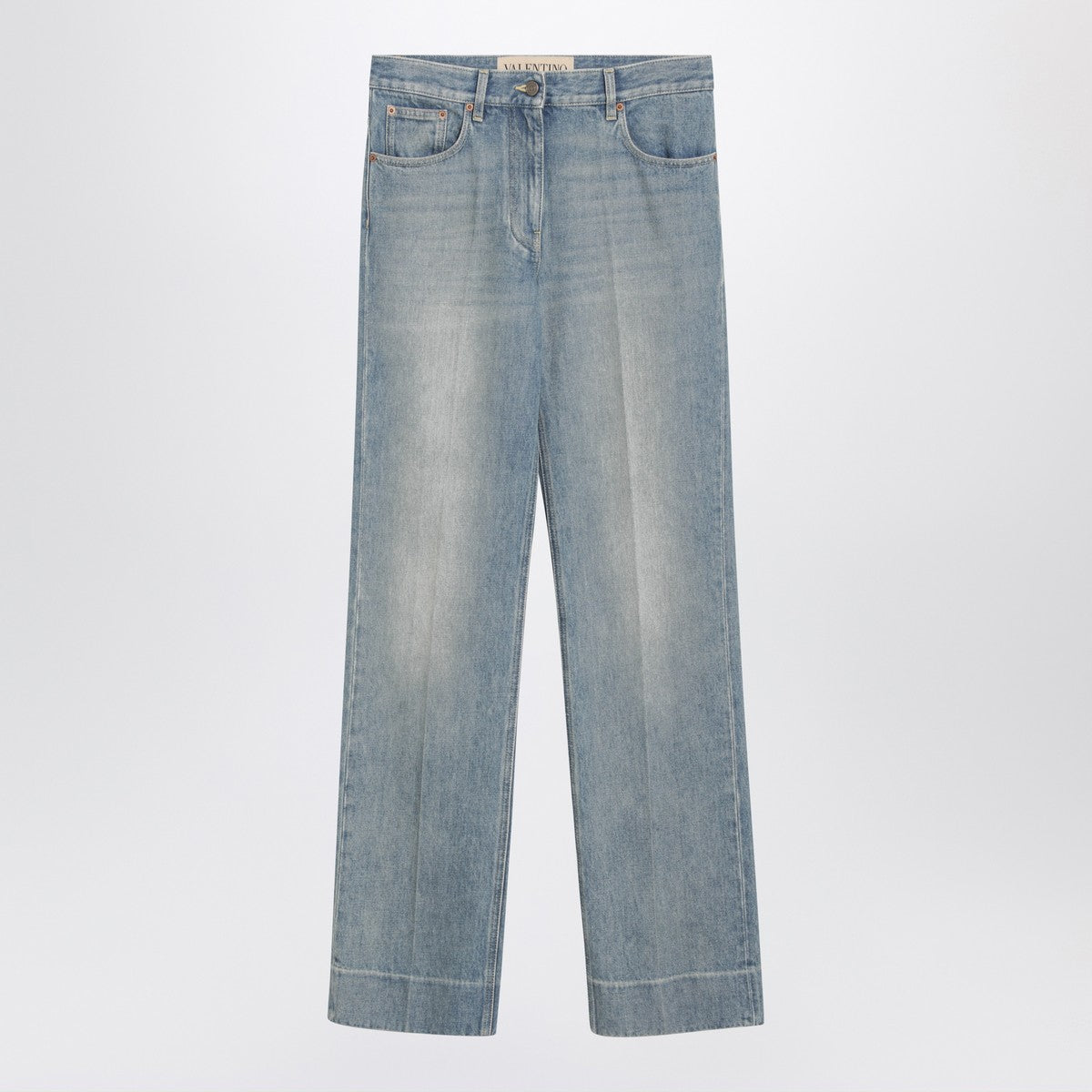 Valentino Light blue washed-effect jeans Valentino