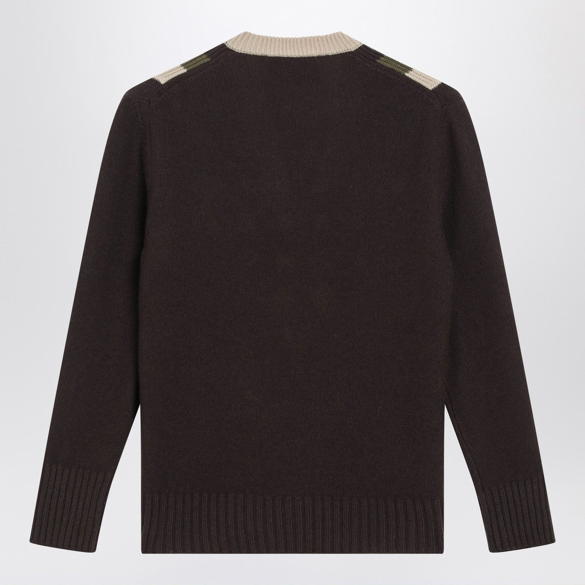Valentino Brown/beige wool sweater Valentino