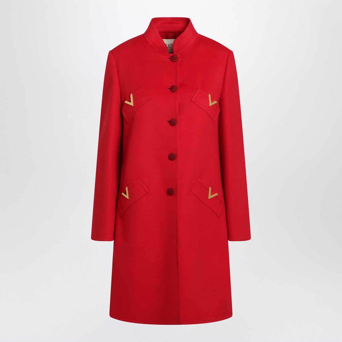 Valentino Red wool and cashmere coat Valentino